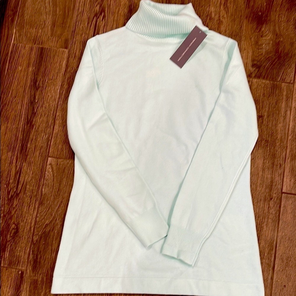 NWT French Connection Fresh Aqua Turtleneck Sweater